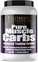 Ultimate Nutrition Pure Muscle Carbs - Complex Carbohydrate Powder for Sustained Energy - No Fat, No Cholesterol -Calorie for Muscle Gainers and Athletes, Grape, 2,75 Pounds