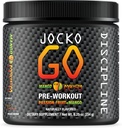 Jocko Fuel Pre Workout Powder mit L-Citrulline, Nootropic & Caffeine for Endurance & Stamina - Keto, Low Sugar Blend for Distance Running, Cycling, Jiu Jitsu - 30 Portionen (Mango)
