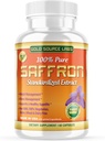 Saffron Extract Supplement - 88.25 mg Kapseln mit Standardisiert .3% Safranal Extract Plus Pure Saffron Powder, 60 maximale Stärke Vegetarian Pillen - Premium Appetit und Augenergänzung