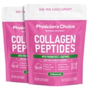 Collagen Peptides Powder - Hydrolysiertes Protein (Typ I & III) - Verdauungsenzyme - Keto Collagen Powder für Frauen & Männer - Haar, Haut, Gelenke & Workout Recovery Aid - Gras Fed, Non-GMO - Zwei-Pack