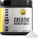 Keine Entschuldigung Pre Workout Pulver | Hoch angesehene Vor-Workout-Ergänzungen, Rise Pre Workout Männer und Frauen für Gewichtsverlust, Pre Workout-Getränk, natürliches Preworkout-Pulver, Kreatin Monohydrate 30 Servierungen,5gm