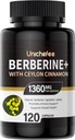 Berberine - 1000–1500 mg Daily - Berberine HCL-Ergänzung für Stoffwechselunterstützung - Glutenfreie & Vegan-Ergänzungen für Männer und Frauen 16