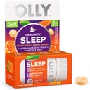 OLLY Immunität Schlaf Fast Dissolves, 3mg Melatonin, Vitamin C, Citrus Flavor, 30 Tage Versorgung - 30 Count