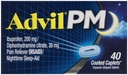 Advil PM 200 mg beschichtete Caplets 40 ea (Pack von 6)