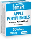 Supersmart - Apple Polyphenole Supplement 600mg pro Tag (High Strength 80% Polyphenole) - Apfelextrakt | Non-GMO & Gluten Free - 30 Tabletten