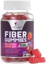 Fiber Gummies für Erwachsene 4g - Prebiotic Plant Based Fiber Gummy Supplement for Digestive Health & Regularity Support, Daily Prebiotic Supplement unterstützt Gut Health für Damen und Herren, Vegan - 60 Gummis