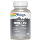 Solaray Einmal Täglich Erwachsener 50+ Komplettes Multivitamin für Frauen & Männer, Essentielle Vitamine & Chelat-Minerale für Gesunde Energie, Herz, Gehirn & Immununterstützung, Mit CoQ10 & Lutein, Eisenfrei, 90 VegCaps