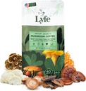 LYFE Organic Instant Mushroom Coffee – Lion’s Mane, Chaga, Cordyceps, Turkey Tail | USA Grown Adaptogenic Pilze für bessere Energie, Fokus, Gut Health, Immunität – 40 Portionen