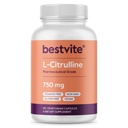 BESTVITE L-Citrulline 750mg pro Kapsel (120 vegetarische Kapseln) - No Stearates - No Silica - No Fillers - Non GMO - Glutenfrei - Vegan