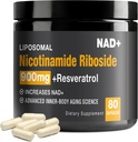 NAD+ Supplement - NAD+ mit Nicotinamid Riboside (NR) und Resveratrol Quercetin 900mg, USA-063-0911XL-115NAD