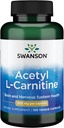 Acetyl L-Carnitin 500 mg 100 Caps von Swanson Premium