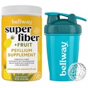 Bellway Super Fiber Powder + Frucht, Ananas Passion Frucht Shaker Bottle Bundle