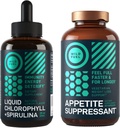WILD FUEL Appetit Suppressant und flüssige Chlorophyll Tropfen Detox Bundle