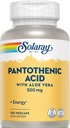 Solaray Pantothensäure 500mg -100 Caps