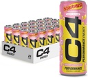 Cellucor C4 Performance Energy Drink | STARBURST Erdbeere | Zero Sugar Carbonated Preworkout Energy | 200mg Koffein mit Beta Alanine | 12 Fl Oz (24 Pack)
