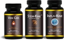Aging Support Supplement Paket mit Stem-Kine, Infla-Kine & Vein Caps, um gesundes Altern, Cellular Health, Vein Health und gesunde Gelenke, 60 Kapseln jeder