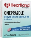 Omeprazol 20mg | Heartburn Relief Medicine | Delayed Release Säure Reducer Tablet | Antacid Tabletten für Säure Reflux | 42 Zähler