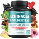 Echinacea Extrakt Kapseln mit Echinacea, Goldenseal Wurzel, Elderberry und mehr - 120 Kapseln für 4 Monate Versorgung