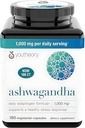 Generische Ashwagandha-Ergänzung Organic KSM-66 Ashwagandha Vegetarische Ergänzung 180 Kapseln, 1000mg pro Tag Servieren, Hilfe Gesunde Stress Management Antwort, Klar