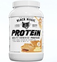 Black Magic Multi-Source Whey Protein Powder - Whey, Egg, Casein Complex mit Enzymes & MCT's Keto, Low Sugar Pre/Post Workout Honey Graham Crackers Flavor 24g 2 LB, Pack of 1
