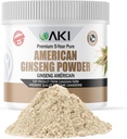 AKI American Ginseng Powder mit 4% Ginsenosides - Ideal mit Kaffee, Getränke wie Smoothies (4oz/113g)