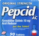 Pepcid AC Original Strength, 10 mg Famotidin für Heartburn Prevention & Relief, 90 ct