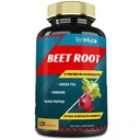 Beet Root Extract Kapseln, 4 Monate Versorgung & Grüner Tee, Ginseng, Schwarzer Pfeffer | Erhöhte Energie, Sportliche Leistung unterstützt, Boosts Stamina | Nahrungsergänzungsmittel