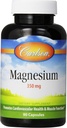 Carlson Magnesium 350 mg, Herz- und Muskelgesundheit, 90 Kapseln