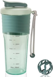 Protein Shaker Bottle,Sports Blender Flaschen für Proteinmischungen mit Whisk Ball,Mixer Bottle,Portable Pre Workout Whey Protein Drink Shaker Cup,Midnight Blue