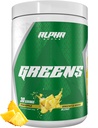 Alpha Supps - Alpha Greens Supplement | Obst & Gemüse Superfood Pulver | Über 40 Natürliche pflanzliche Inhaltsstoffe | Prebiotic & Probiotic Digestive Support Blend - 30 Portionen (Pineapple)