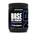 NutraBio Basis Pre-Workout Pulver 200mg Koffein, Sustained Energy, Fokus, Ausdauer, Pumpe, Zuckerfrei, Clean Preworkout für Männer und Frauen - Beta Alanine, L-Tyrosine, 30 Servierungen - Blau Himbeer