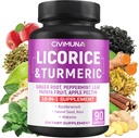 Licorice Kapseln mit Licorice, Turmeric Root, Ginger Root, Peppermint Leaf, Papaya Fruit- 3 Monate Versorgung