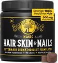 Medical-Strength Hair Skin & Nails Dog Chews | Vitamin A Retinol & B3 Niacinamide für Hunde | EPA Omega 3 für Hund | Relieve Itching, Flaky Skin & Brittle Nails | 90 Chews