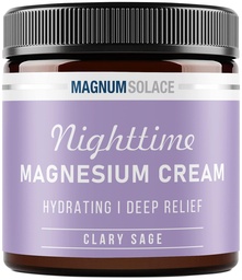 Magnesium Lotion – Nighttime Magnesium Cream – Apply to Legs, Arms oder Chest - Topical Magnesium Chloride – USA Made and Safe for Kids (Clary Sage)