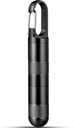 Micro Pille Halter Schlüsselanhänger Titan Pille Case für Geldbeutel kleine Pille Container Reisen Schwarz Pille Box Medizin Flasche Organizer für Vitamin Fish Oil Supplement