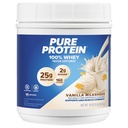 Pure Protein Powder, Whey, High Protein, Low Sugar, Glutenfrei, Vanille Cream, 1 lb