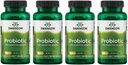 Swanson Probiotic for Digestive Health GI Tract Immununterstützung Reisende unterstützen 20 Billion CFU mit Prebiotic FOS 60 Veggie Kapseln (4 Pack)