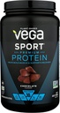 Vega Sport Premium Protein Pulver, Schokolade, Vegan, 30g Pflanzen basiertes Protein, 5g BCAAs, Low Carb, No Sugar, Keto, Dairy Free, Gluten Free & Non-GMO, Pea Protein für Frauen und Männer, 29.5 Oz