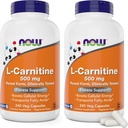 JETZT Lebensmittel L-Carnitin 500 mg, 240 Veg Caps (Pack von 2)