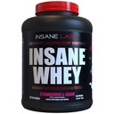 Insane Labz Insane Whey,100% Muskelaufbau Whey Protein, Post Workout, BCAA Amino Profil, Masse Gainer, Meal Ersatz, 5lbs, 60 Srvgs, (Strawberries & Cream)