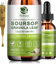 Nature Soursop Bitters Liquid, 15 Tage Versorgung Graviola Öl für Zellunterstützung & Regeneration, Antioxidans, Immune Boost, Verdauung, Zuckerfrei, Glutenfrei, Sauer SOP Multivitamin Tropfen 1 FL OZ