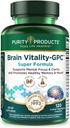 Reinheit Produkte Gehirn Vitalität-GPC Super Formel Acetyl L-Carnitin HCI + Alpha GPC + Phosphatidlyserine - Unterstützt normale Konzentration und psychische Klarheit - 120 Caps