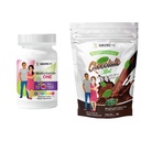 BariatricPal 30-Day Bariatric Vitamin Bundle (Multivitamin ONE 1 pro Tag! Kaubar mit 45mg Eisen - Mischbeere und Calcium Citrate Weichkäse 500mg mit Probiotika - Schokoladenminze)