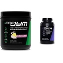 PRE JYM 30 Servierungen Pink Lemonade & JYM ZMA Zink/Magnesium Kapseln Ergänzung 90 Vegetarische Kapseln