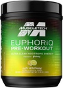 Pre Workout Powder MuscleTech EuphoriQ PreWorkout Smart Pre Workout Pulver für Männer und Frauen Koffein Metabolit mit Paraxanthine Yuzu Lemonade (20 Servierungen)