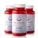 Relumines Advance Nutrition Gluta 1000 - Reduzierte L-Glutathion, Alpha Lipoic Acid & Rose HIPS - Antioxidante Unterstützung für Haut & Gesamt Wellness - 60 Veg Capsules x 3 Flaschen (90-Day Supply)