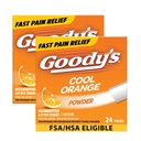 Goody's Extra Strength Headache Powder, Cool Orange Flavor Lösen Packungen, 24 Einzelpackungen (2 Packung)