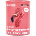 BIRDMAN Fitmingo Vegan Protein Pulver mit Inositol, Collagen Boosters, Hyaluronsäure und Vitamine | Low Carb, Dairy Free, Low Calorie | 23g Plant Based Blueberry Protein Pulver mit Myo-Inositol