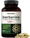 Berberine Supplement 1500mg mit 1000mg Ceylon Cinnamon & 300mg Turmeric, 240 Veggie Kapseln | 97% Pure Berberine HCL | Unterstützt Balanced Sugar Levels & Heart Health | Vegan, Non-GMO