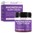 Magnesium Cream for Sleep - angereichert mit Mandelöl, Lavender und Vitamin E für tiefe Entspannung - Natürliche Magnesiumlotion für Hautrausch und schnelle Absorption - Lavender